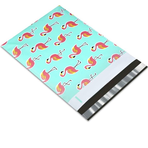 🎉LAST SET🦩 20 Designer Flamingo Poly Mailers- 10 x 13 inch - Picture 6 of 6